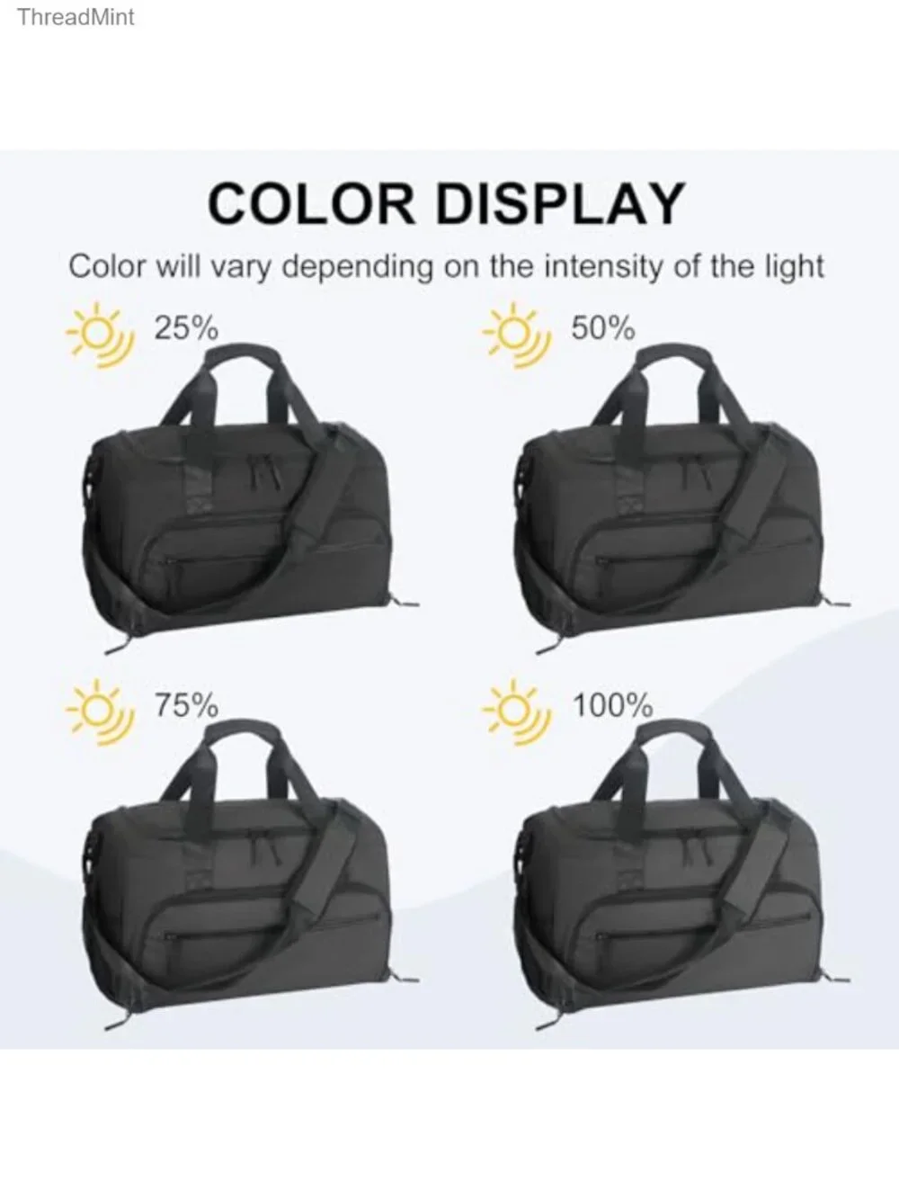 Gym Duffle Bag with Shoe Compartment, Wet Pocket, Sports Weekender for Travel